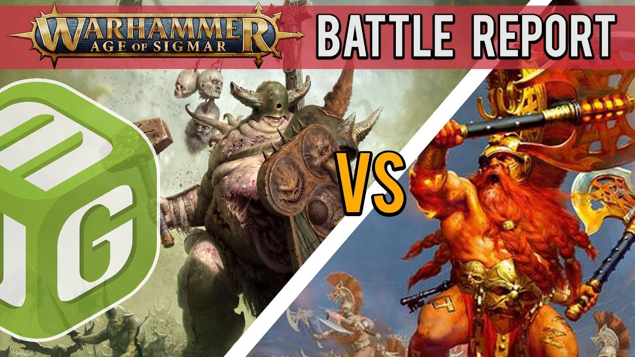 NEW Maggotkin vs Fyreslayers Age of Sigmar Battle Report 3rd Edition Ep 55