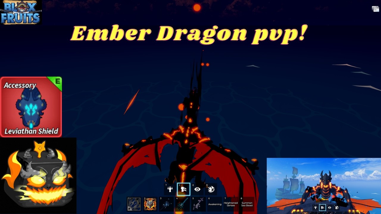 🐉 Ember Dragon PvP Gameplay | Blox Fruits