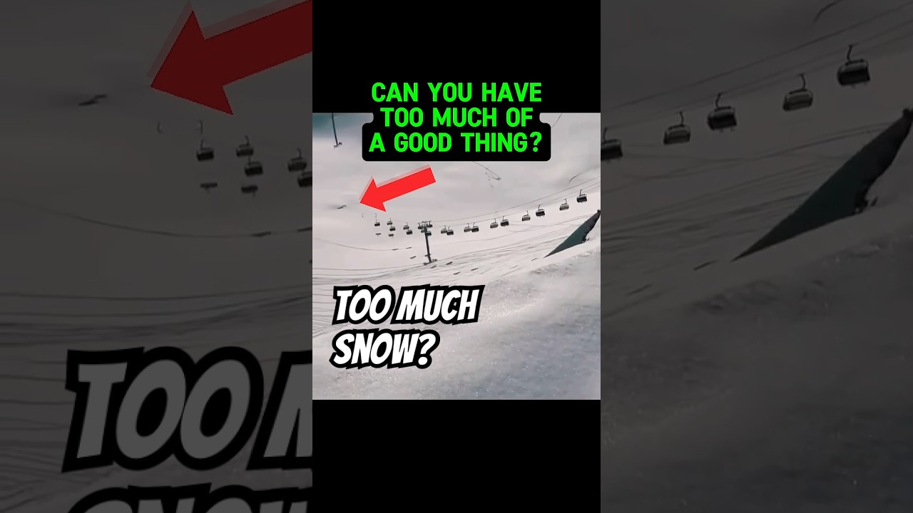 Is This Too Much Snow? #skiing #snowboarding no #snow #winter #ski