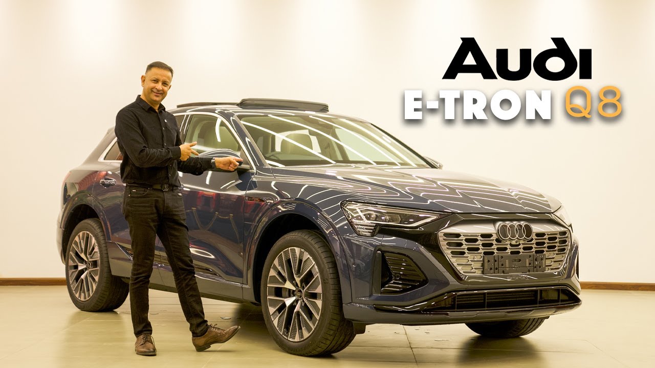 Quiet Strength, Bold Design: Meet Audi's new E-TRON Q8 बिजुली गाडी First Time in Nepal || Lokesh Oli