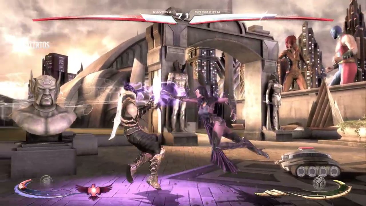 Raven vs Scorpion INJUSTICE GODS AMONG US hard level