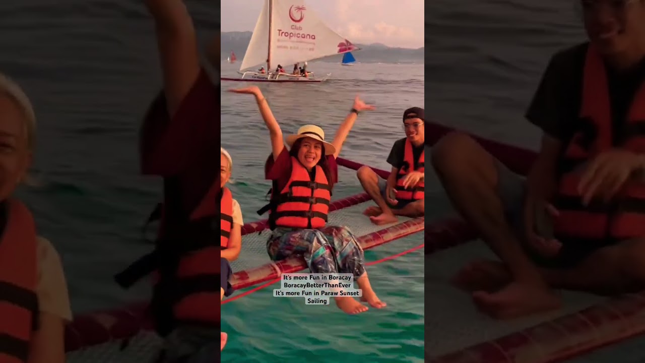 It&rsquo;s More Fun in Paraw Sunset Sailing #boracayactivities  #touristdestination #boracaybetterthanever