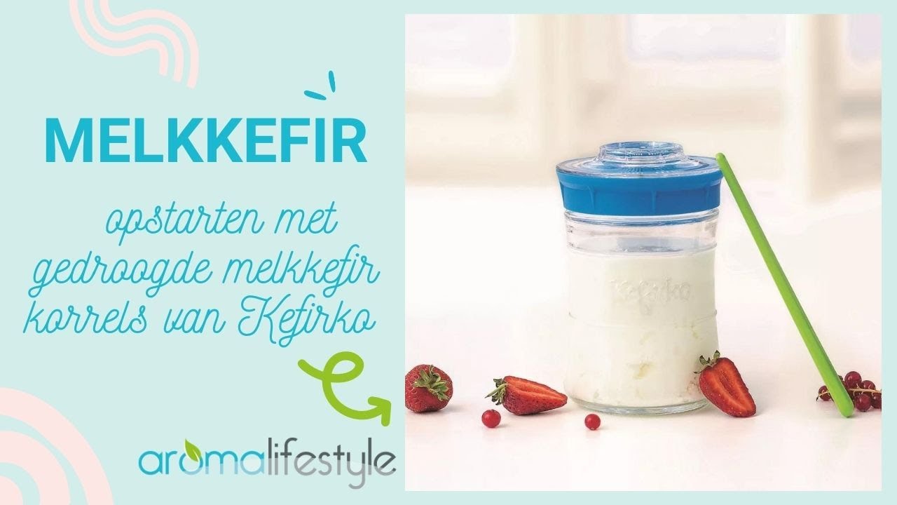 Melkkefir maken met gedroogde kefirkorrels.