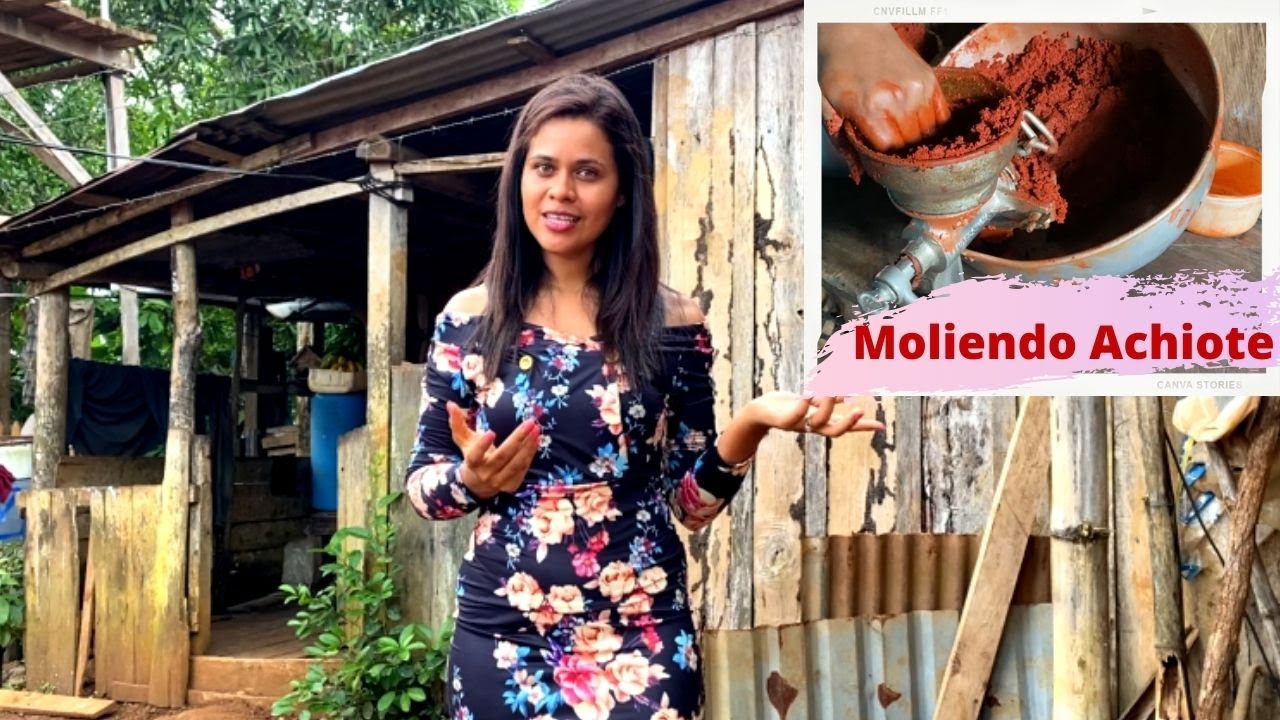 Hicimos ACHIOTE Nicaragüense - Cinco horas moliendo en máquina 😱