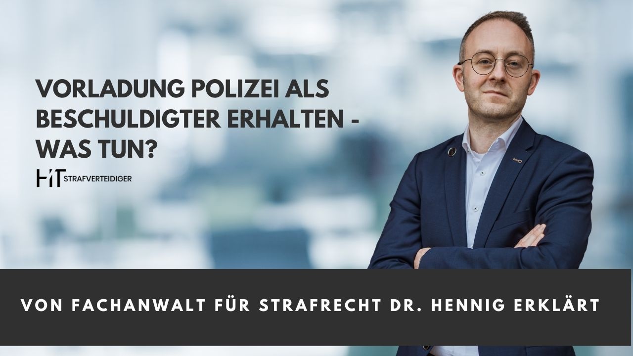 Vorladung Polizei als Beschuldigter erhalten – was tun? I Tipps vom Anwalt I Defensio