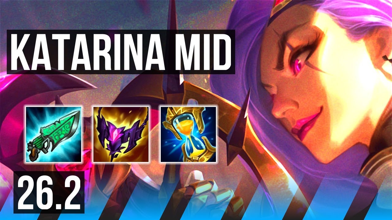 KATARINA vs CHO'GATH (MID) | 58K damage | KR Master | 26.2