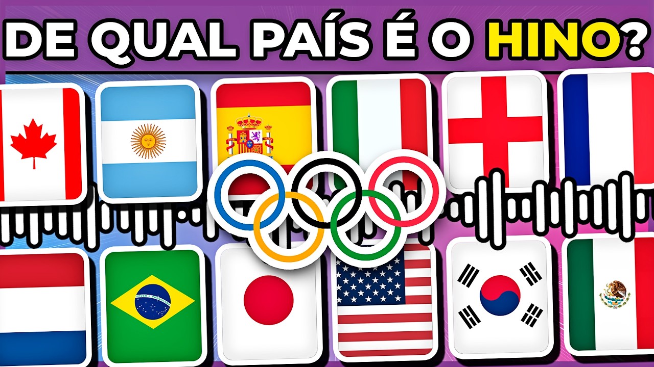 🌍🔥ESPECIAL JOGOS OLÍMPICOS | DESCUBRA O PAÍS PELO HINO NACIONAL | #quiz #macaquiz