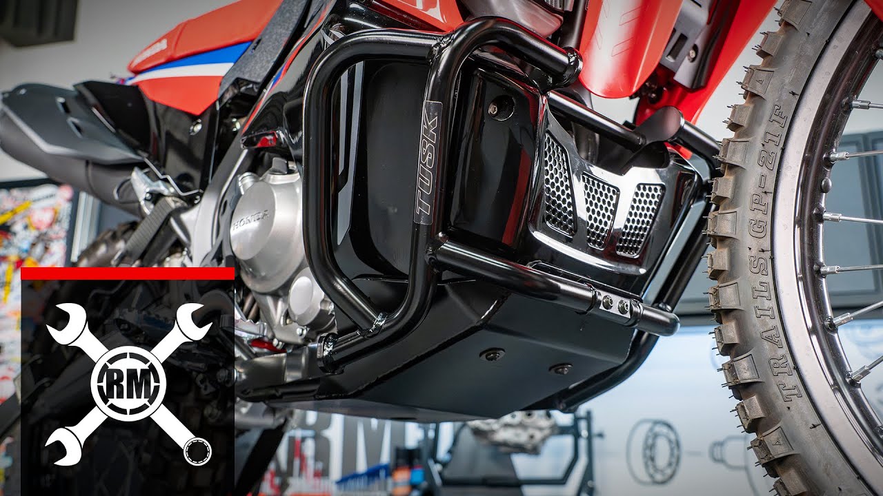 Как установить дуги безопасности Tusk на Honda CRF300L Rally 2021+ года