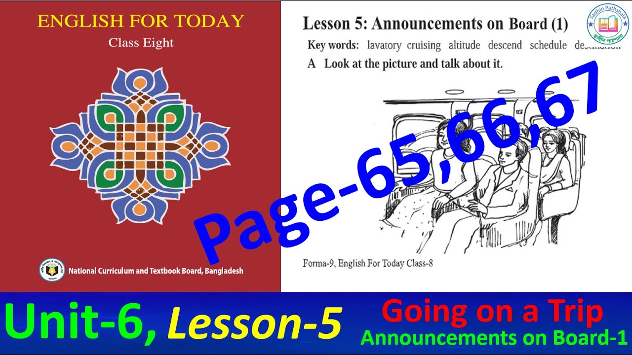 class 8 english unit 6 lesson 5 page 65,66,67 || english class 8 page 65,66,67 lesson 5 bangla ||