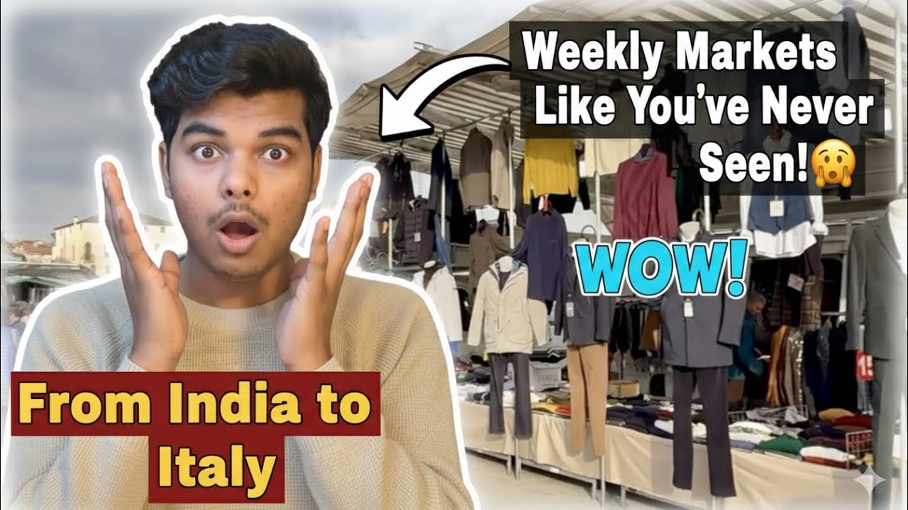 Weekly market in Italy