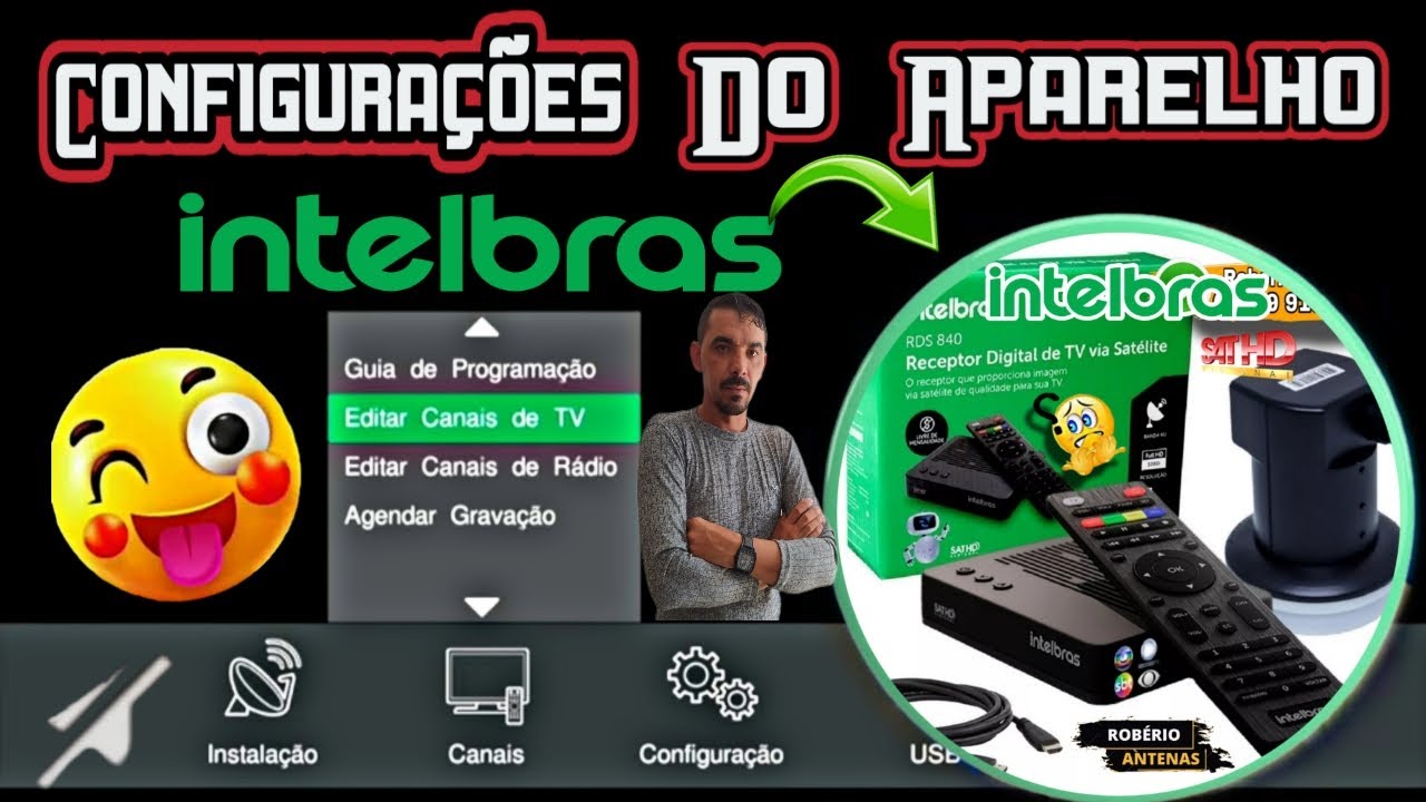 ATENÇÃO MOSTRANDO AS CONFIGURAÇÕES DO APARELHO RDS 840 DA INTELBRAS RECEPTOR SHOW DE BOLA GOSTEI DE.