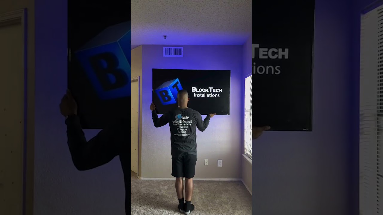 Installing Full Motion TV Mount &ndash; 180&deg; swivel, 36
