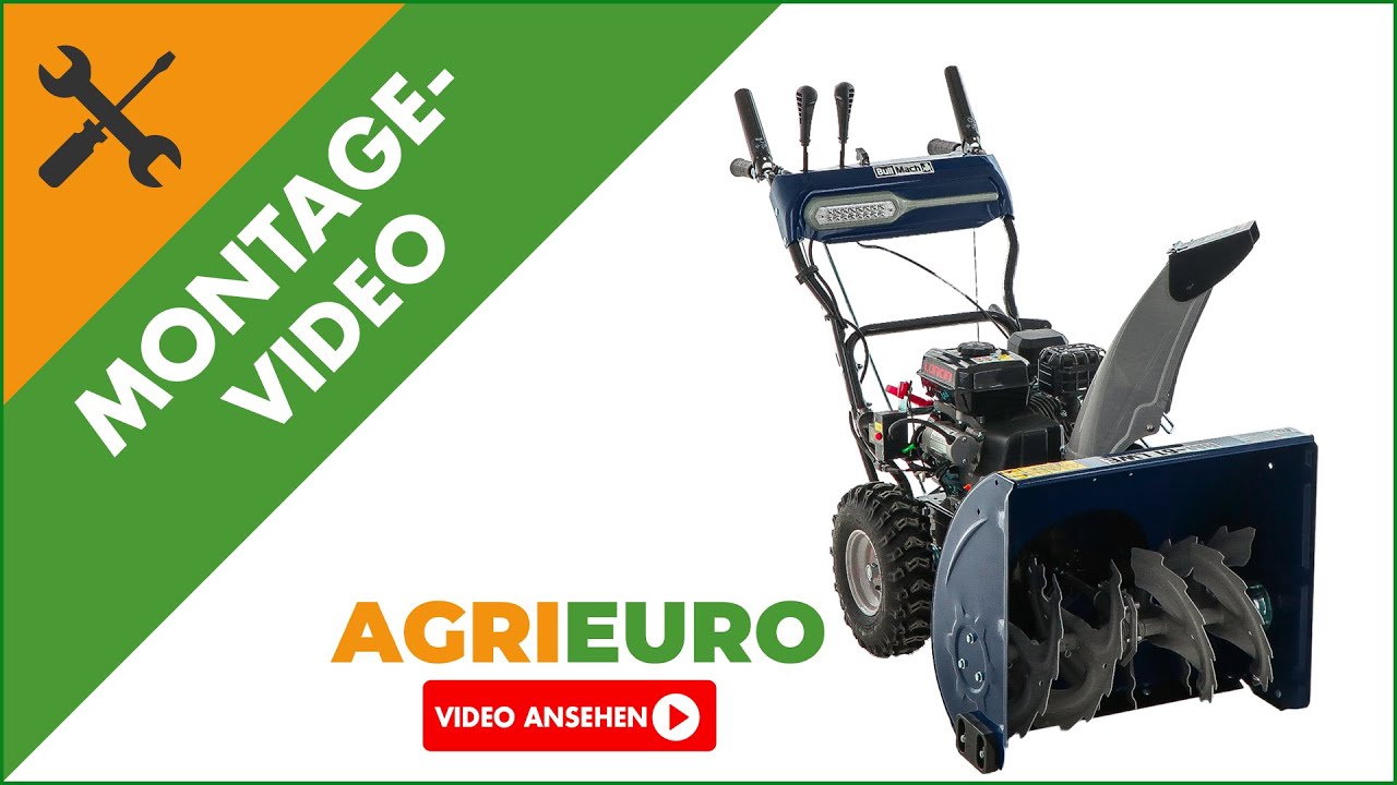 Montagevideo Benzin-Schneefräse BullMach BM-61 LWE