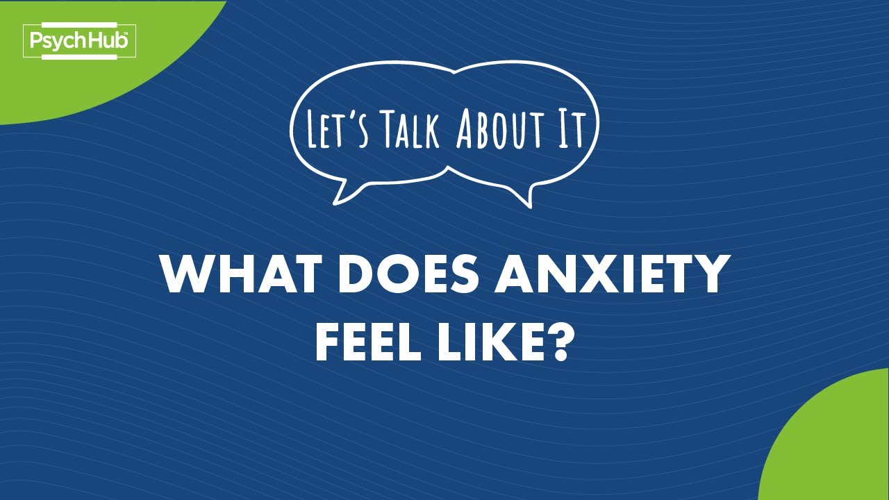 #LetsTalkAboutIt: What Does Anxiety Feel Like?