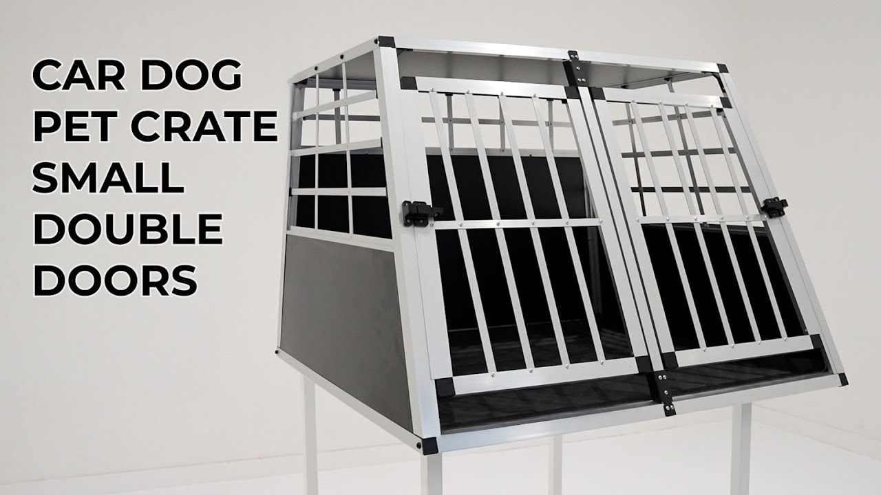 Car Dog Pet Crate  Small Double Door