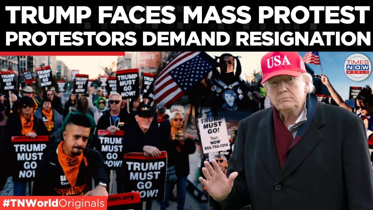 &lsquo;TRUMP MUST GO NOW!&rsquo;: Protesters Demand Trump Resignation Amid Epstein Fallout | Times Now World