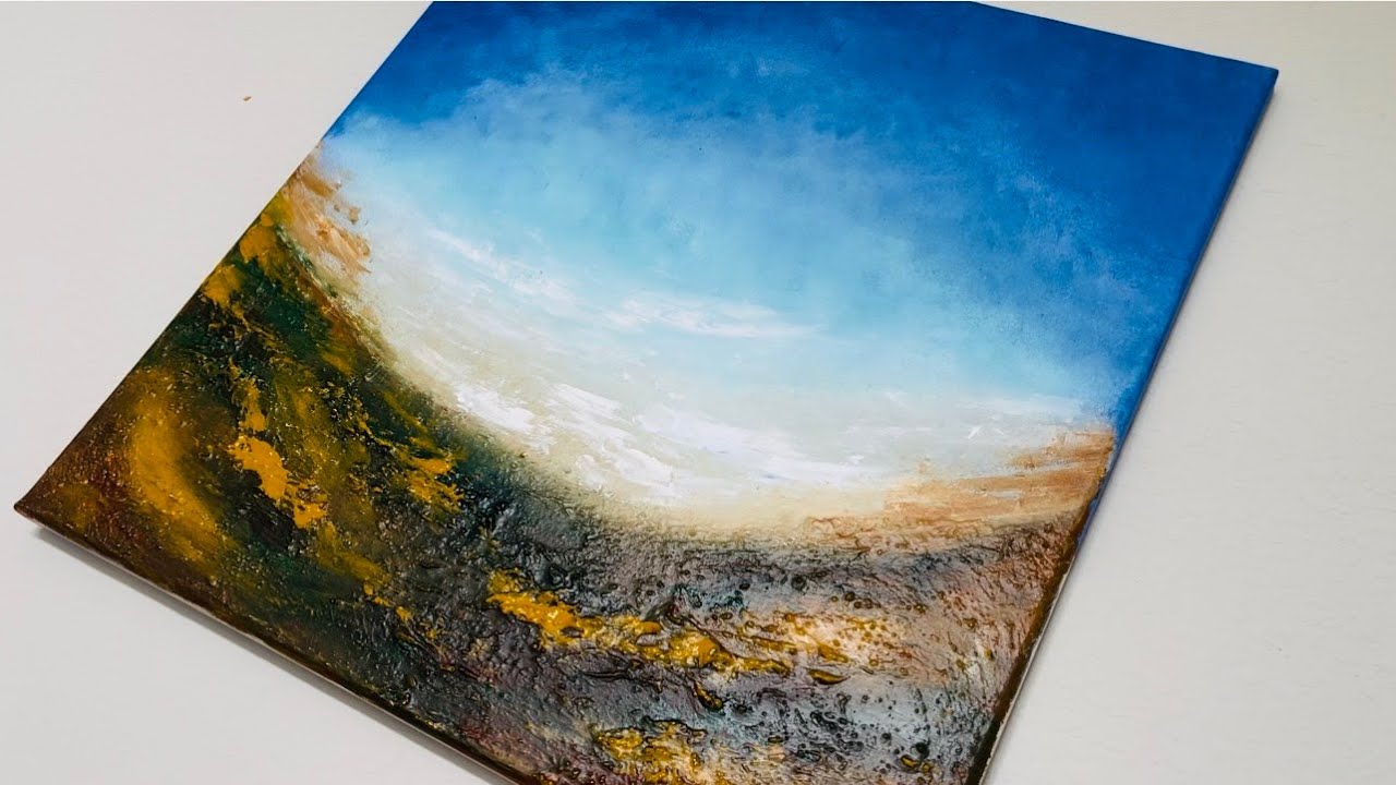 Level up your art skills by working with texture. Textured Abstract Painting #abstractpainting #art