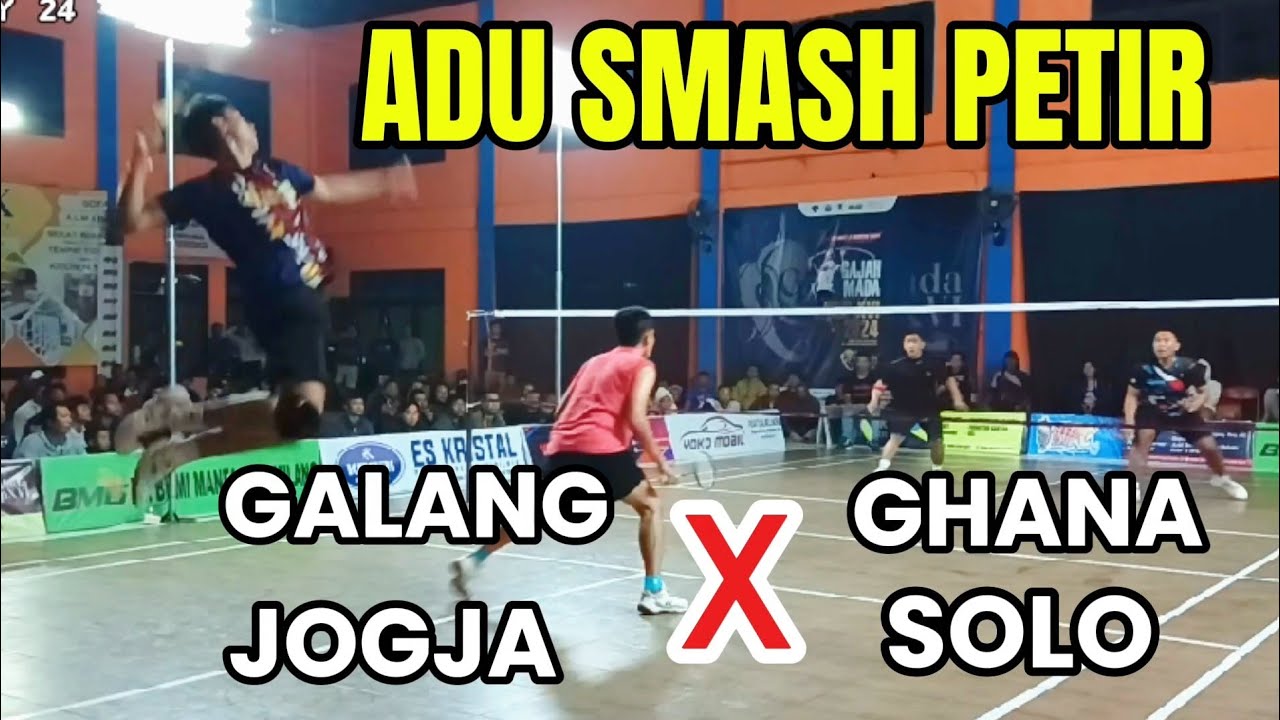 ADU SMASH PETIR⚡ Raja Tarkam Jogja Galang/Rudi Berhadapan Raja Tarkam Solo Ghana/Ronny‼️