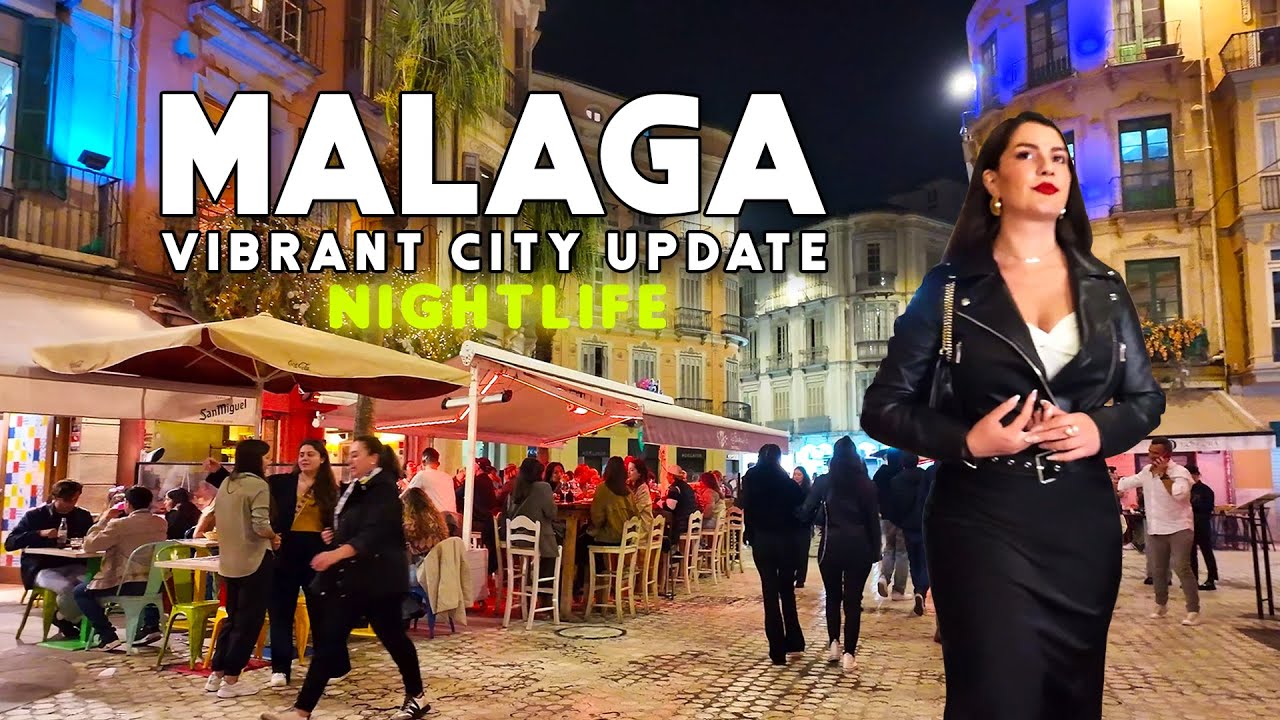 Malaga City Spain Vibrant City Nightlife April 2025 Update Costa del Sol Walk | Andalucía [4K]