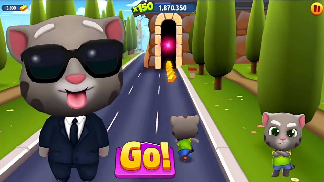 Talking Tom Gold Run Gameplay - Unlock Spring Flower Power Characters 2019