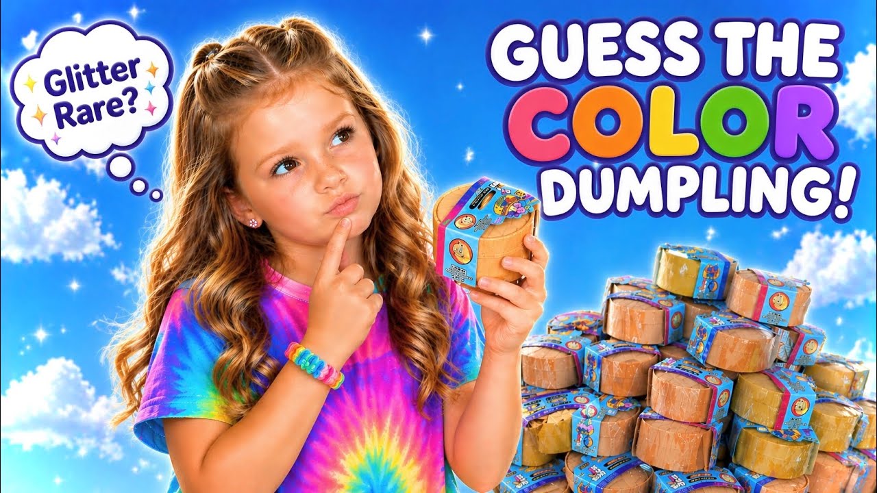 ￼GUESS the COLOR DUMPLING!! 🌈❓🤔 #viral #trend #trending #funny #video #viralvideo #fyp #lol #comedy 