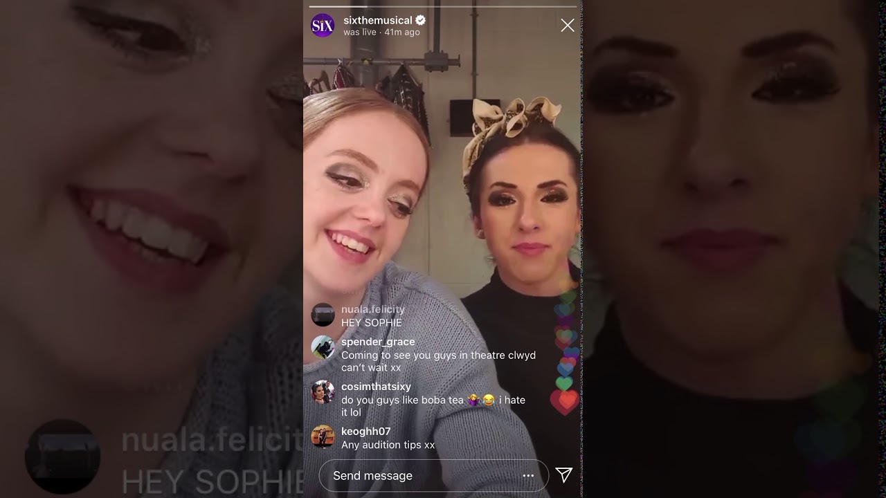 The Lauren’s Six the Musical Instagram Takeover Live (also featuring other tour and London queens)