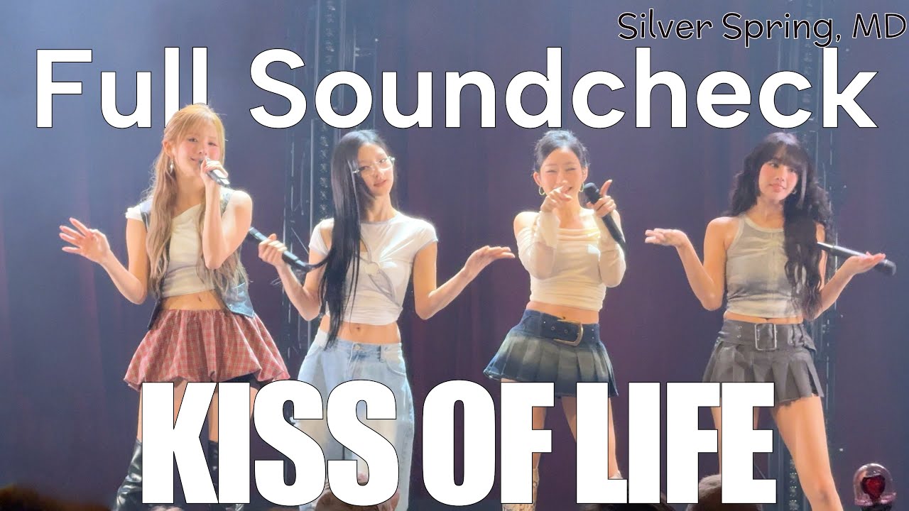 241119 키스 오브 라이프 KISS OF LIFE - Full soundcheck (3 songs) live @ Fillmore, Silver Spring 4K Fancam