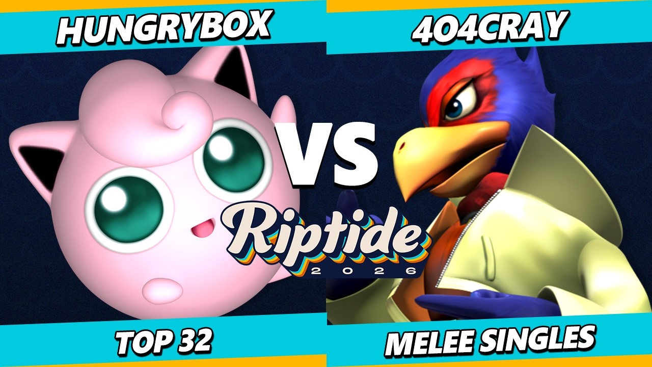 Riptide 2026 &mdash; Hungrybox (Джигглипафф) против 404Cray (Фэлко) Smash Melee &mdash; SSBM
