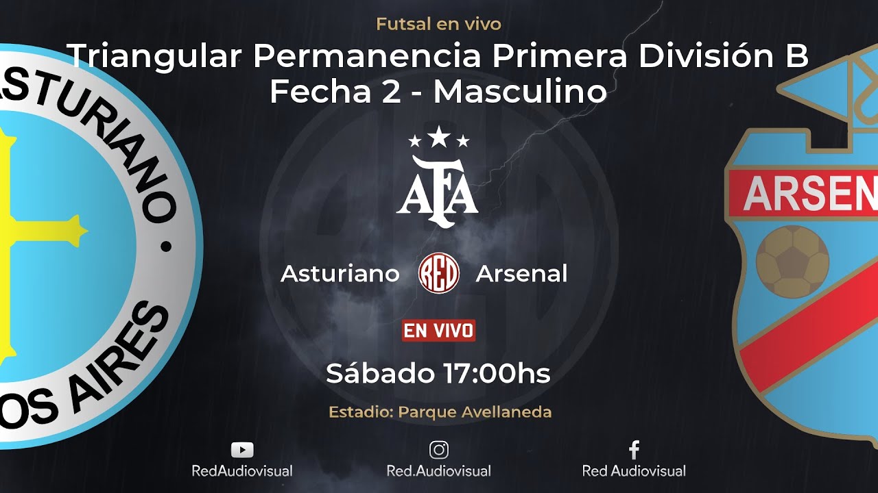 🔴 Asturiano vs Arsenal - Fecha 2 - Triangular Permanencia - Primera Div B - Futsal AFA 2025-Masc