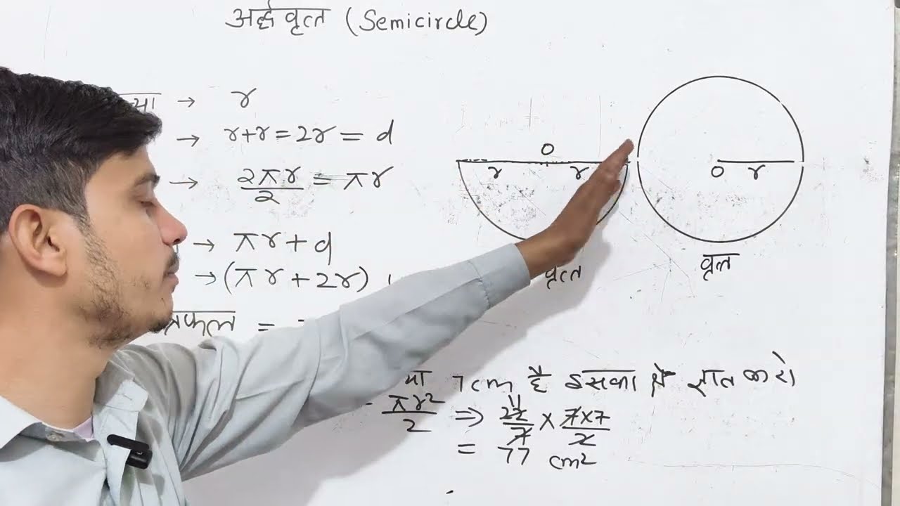 अर्धवृत्त semicircle | web Academics 