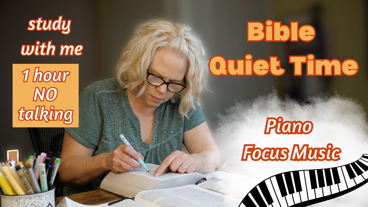 Real-time Bible study / Relaxing Piano Music / ADHD body doubling Bible buddy system
