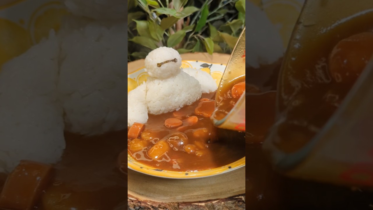 baymax curry rice big hero 6 #shortsfood cooking Vancouver foodie