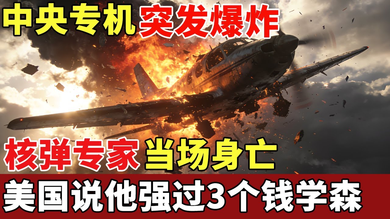 中央专机突发爆炸，全球唯一核弹、卫星双领域专家当场身亡，美国说他强过3个钱学森，坠机真相30年后终于揭晓【揭秘】