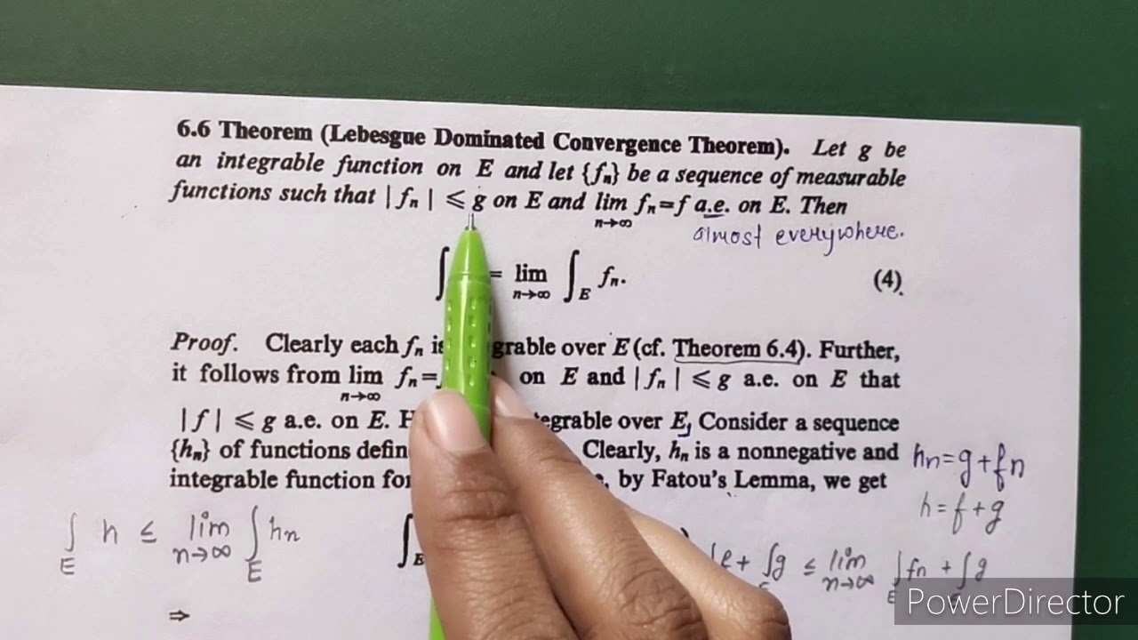 lebesgue dominated convergence theorem /lecture 8
