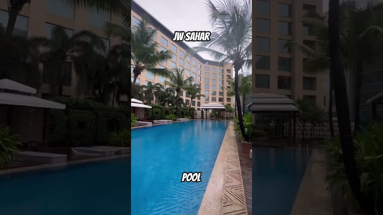 Pool #jwmarriott #sahar #mumbai #luxuryhotel #travel #vacation #reels #vlog #travelfar #staycation