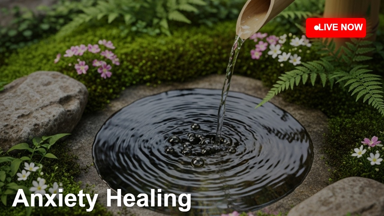 🔴 LIVE –Deep Sleep Music with Relaxing Water Sounds 🌙 Stress Relief & Anxiety Healing