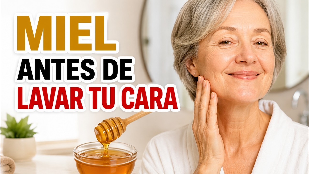 Antes de lavar tu cara, mezcla esto con miel: Rejuvenece piel madura (+60)