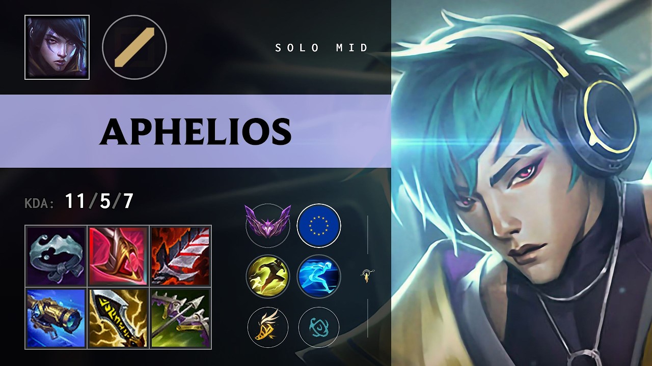 Aphelios Mid vs Viktor - EUW Master Patch 26.15