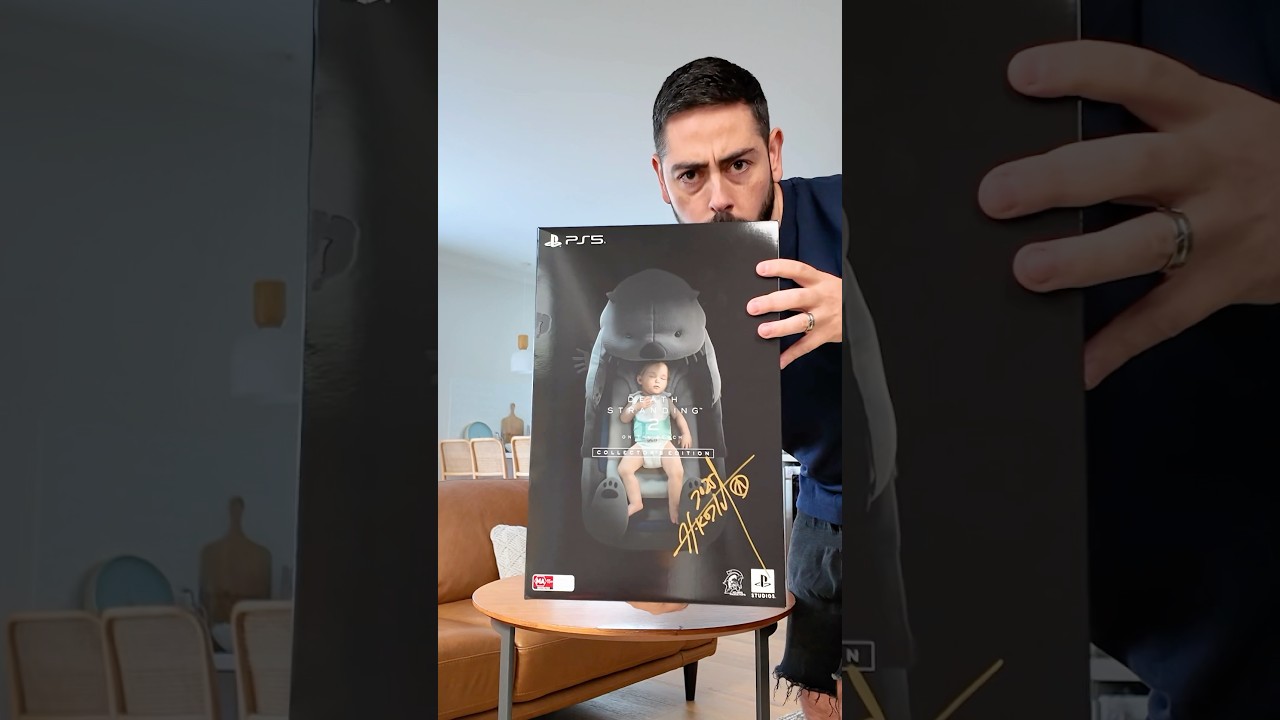 Death Stranding 2 Edycja Kolekcjonerska z autografem Hideo Kojimy. Dzięki @PlayStationau za prezent.