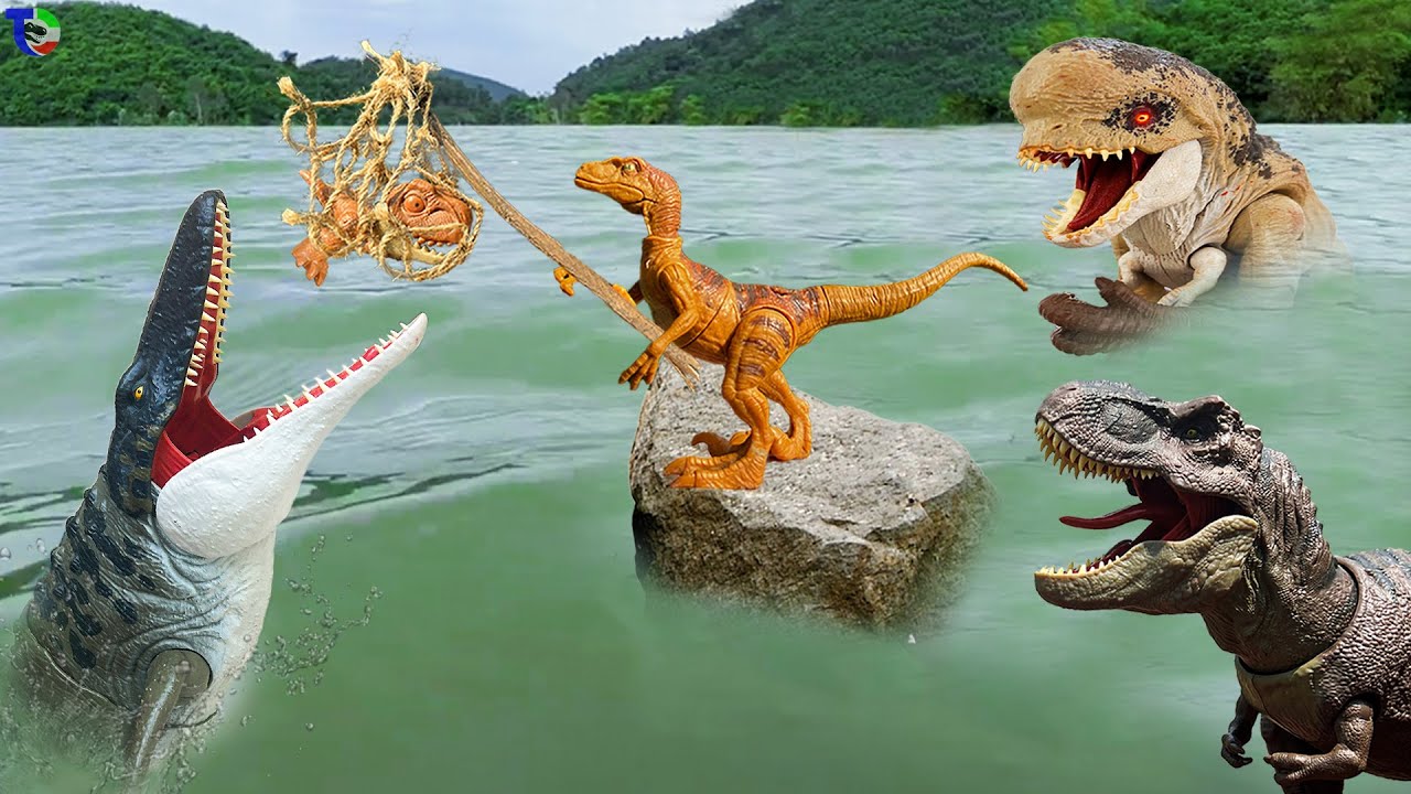 D-REX Vs T-REX Vs MOSASAURUS 🦖 Dinosaur Toys Movie | Jurassic World