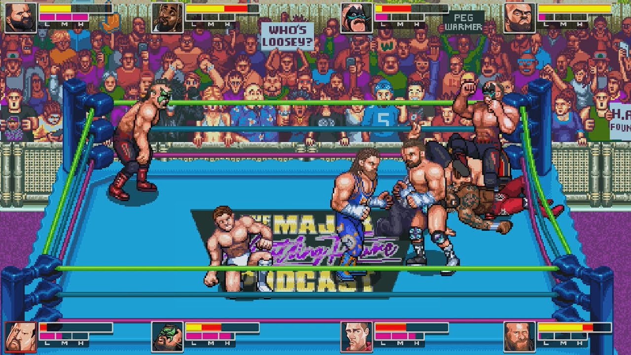 Retromania Wrestling (NSW) gameplay