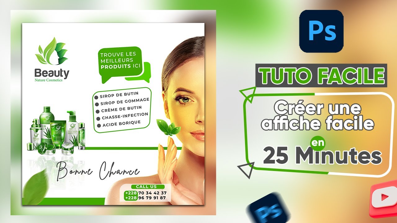Comment faire une affiche publicitaire avec Photoshop