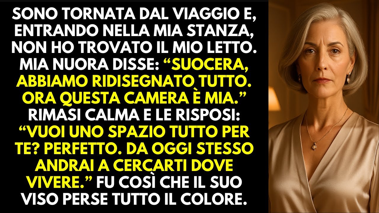 Mia nuora ha preso la mia stanza e ha detto: &ldquo;Suocera, ora &egrave; mia&rdquo; ma non si aspettava la mia rispost