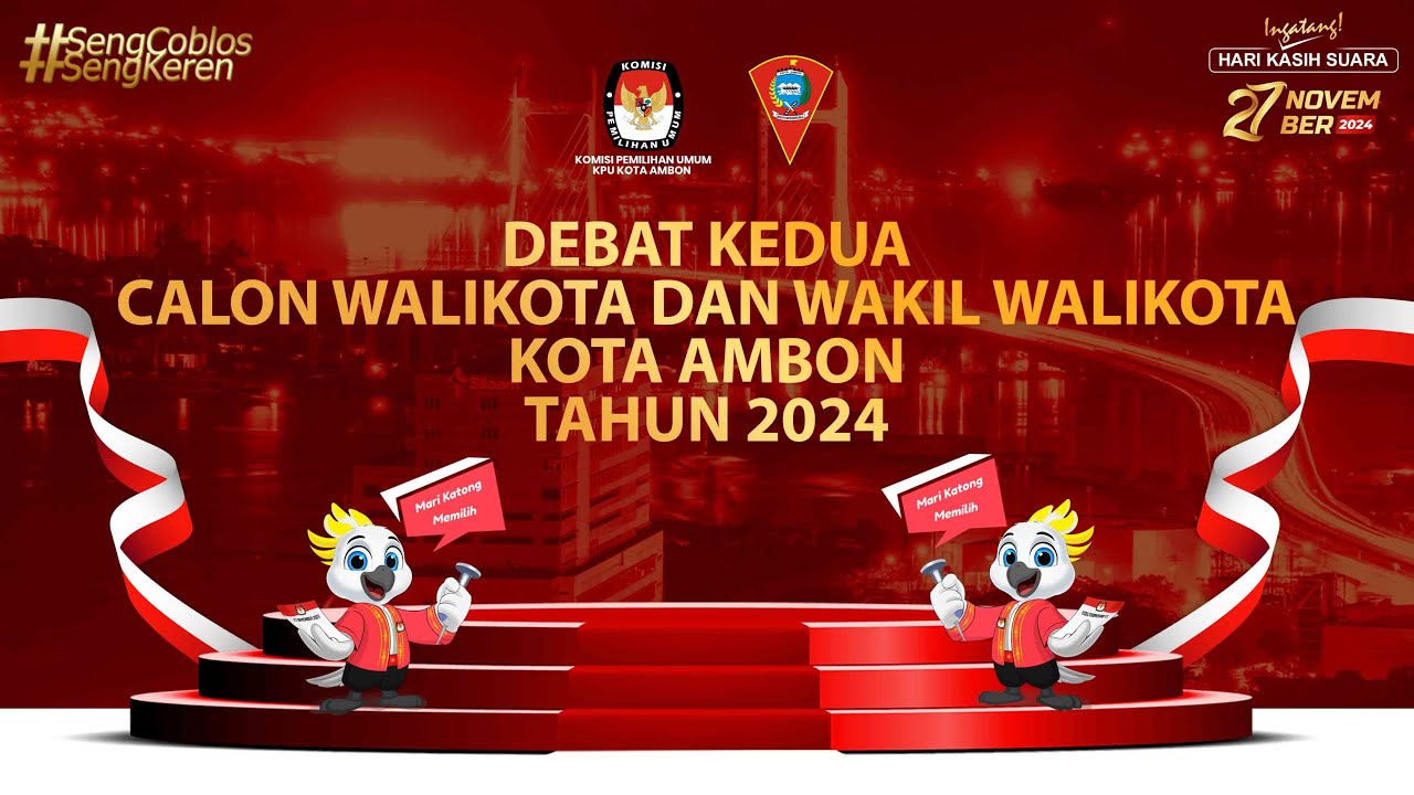 DEBAT KEDUA CALON WALIKOTA DAN WAKIL WALIKOTA KOTA AMBON TAHUN 2024