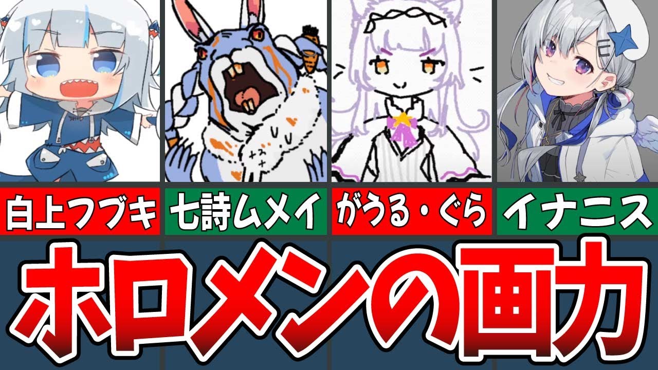 【ホロライブ】リスナー驚愕！？ホロメンの画力Part2【ゆっくり解説/切り抜き】