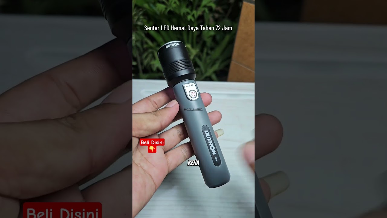 senter led super terang dengan fitur hemat daya tahan 72 jam #senterled #sentersuperterang