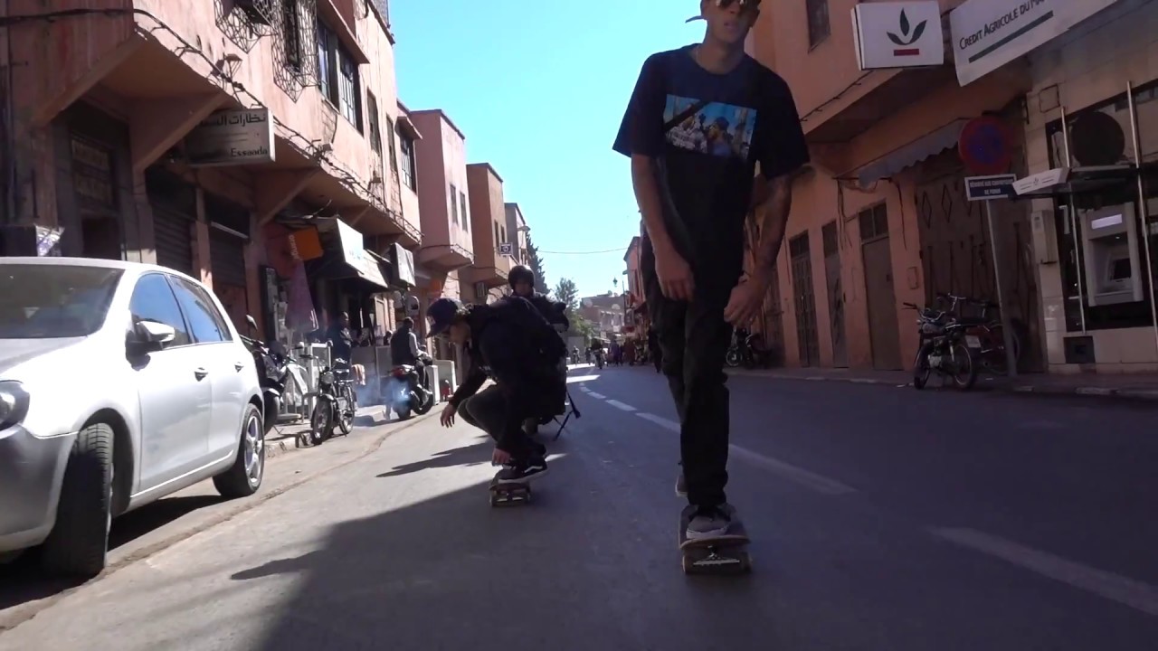 Skateboarding in the streets of Marokko 2018