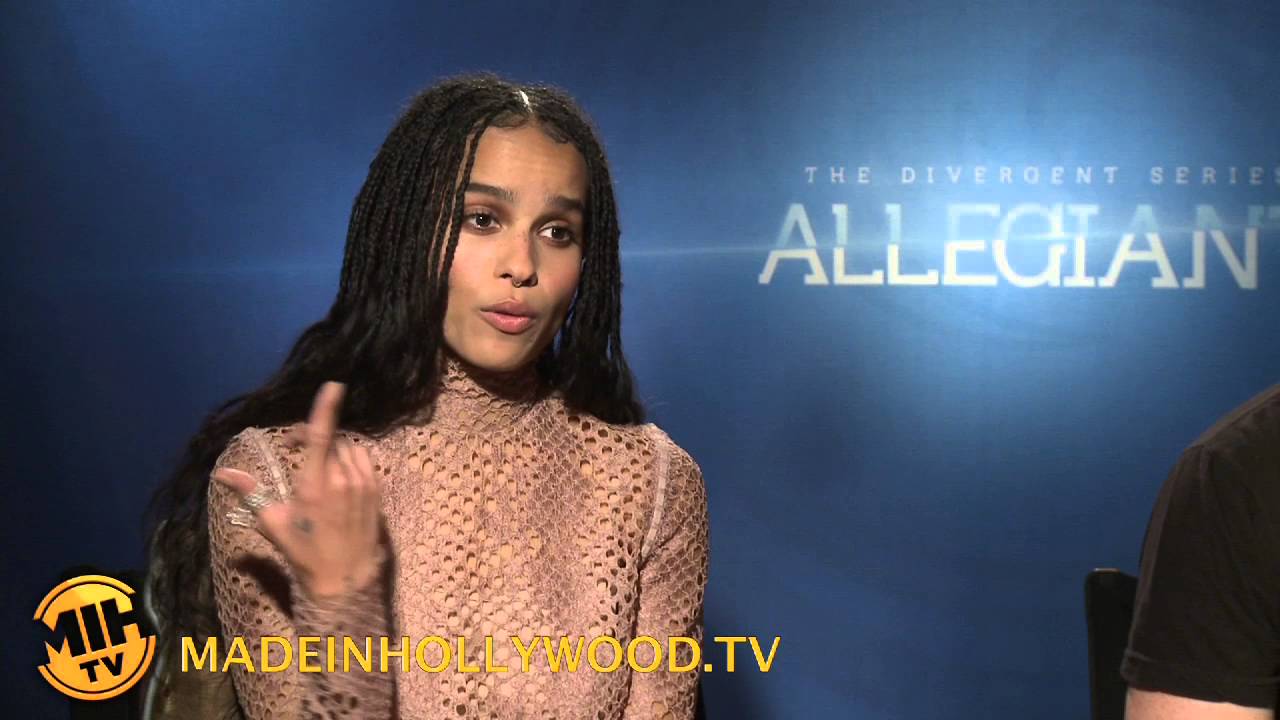 Zoë Kravitz & Miles Teller Uncut interview The Divergent Series: Allegiant