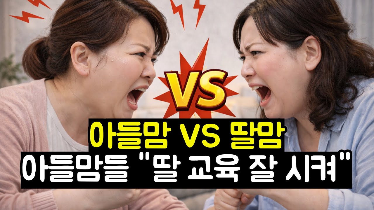 아들맘 VS 딸맘의 웅장한 싸움! 아들맘 