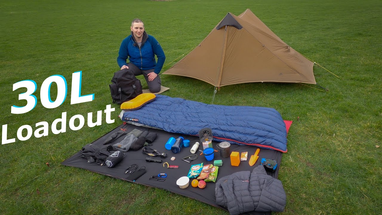 Комплект для кемпинга Wild Camping Kit объёмом 30 литров | Рюкзак Military Surplus | Британский а...
